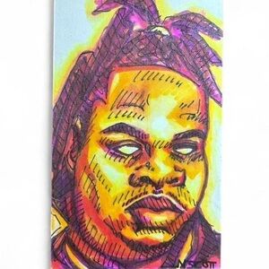 HANDMADE ORIGINAL 5X3 INDEX CARD ART BY NORA SCOTT @OFFNORADRENALINE